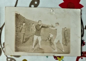 Postal Sesión de Boxeo Ejército Británico Regimiento Escocés ¿Nw Frontier?? RP - Imagen 1 de 2