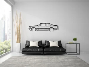 MERCEDES SEC Wandkunst Metall Wandbilder Silhouette 560 500 420 C126 COUPE S 380 - Picture 1 of 7