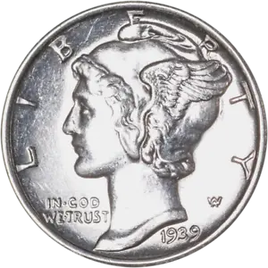 1939-S Mercury Dime Great Deals From The Executive Coin Company - Picture 1 of 2