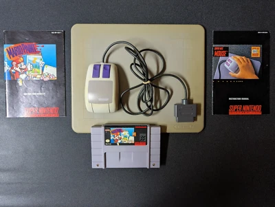 Nintendo Mario Paint Game Mouse Manuals Pad SNES Super Nintendo English - Image 1 of 4