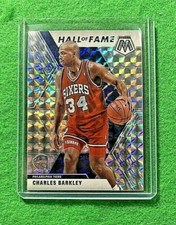 CHARLES BARKLEY MOSAIC PRIZM SILVER CARD 76ERS 2019-20 MOSAIC BASKETBALL HOF 
