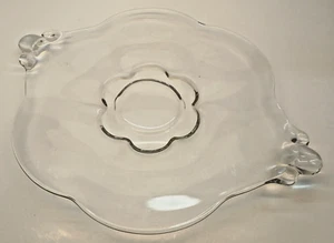 Vintage Duncan & Miller Line 115 Crystal 'Canterbury' Handled 14" Sandwich Plate - Picture 1 of 2