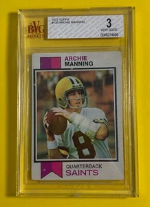 Archie Manning 1973 Topps #125 en muy buen estado 3 - Imagen 1 de 4