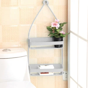 Bathroom Hanging Shower Caddy with 2 Layers Shower Organizer Holder paAdm - Picture 1 of 12