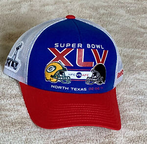 STADIUM COLLECTION NFL SUPER BOWL XLV HAT PACKERS STEELERS EXCLUSIVE STADIUM NEW