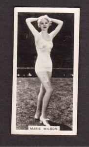Marie Wilson 1938 Carreras Film Star Card