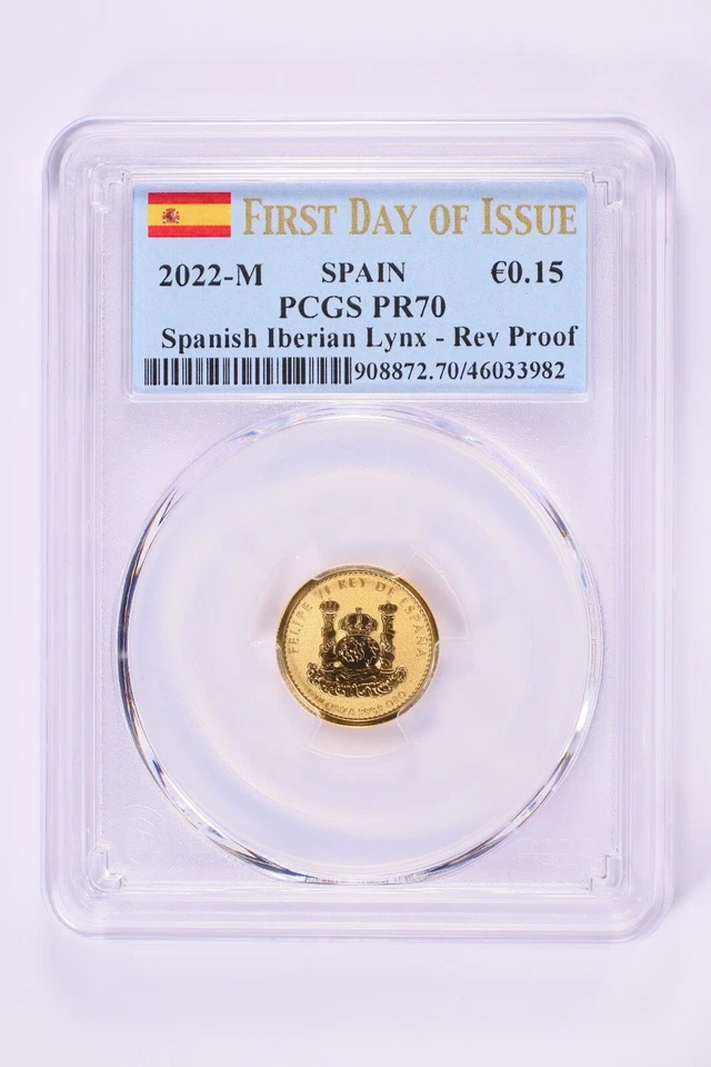 2022 Spanish Lynx 1/10-Ounce Gold -PCGS PR70 FDI - FREE SHIPPING!! - Image 1 of 3