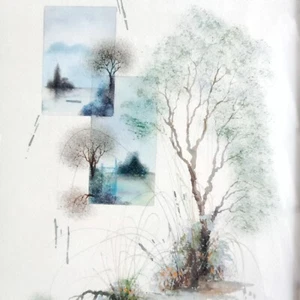 Aquarell Rahmen Passepartout signiert 33 x 43 cm - Bild 1 von 9
