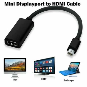Mini Display Port DP to HDMI Adapter Cable For Macbook Pro Air iMac - Picture 1 of 5