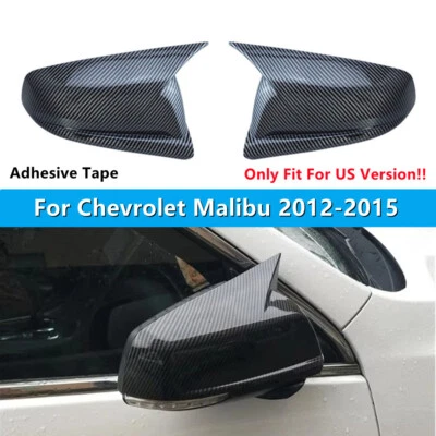 Cubierta de espejo retrovisor lateral bocina OX carbono ABS para Chevrolet Malibu 2012-2015 2 piezas Foto 1 de 4