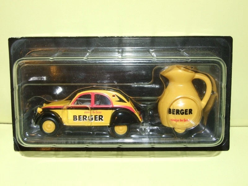 CITROEN 2CV BERGER TOUR DE FRANCE 1960 avec remorque NOREV pour ATLAS 1:43 - Photo 1/1