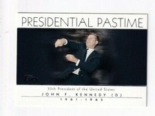 John F. Kennedy 2004 Topps Presidential Pastime Card # 34