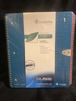 Pulse Livescribe 8.5 x 11 College Ruled 4 Pack Notebook 100 Sheets DOT Paper NEW - Image 1 of 4