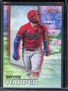 2021 Bowman's Best Refractor Bryce Harper #55