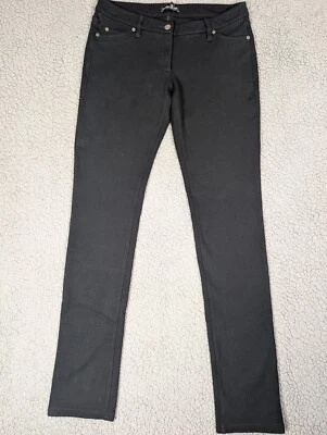 Pantalones de mezclilla Eileen Fisher negros lavados talla 6 minimalistas básicos silenciosos de lujo Foto 1 de 4