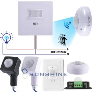 Upgrade Security PIR Infrared Motion Sensor Detector Switch Outdoor Wall Light - Picture 1 of 62