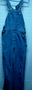 LEE BIB OVERALL VINTAGE 60's ? BLUE JEAN USA - Picture 1 of 16