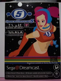 Space Channel 5 Ulala sega dreamcast video game promotional postcard 2000