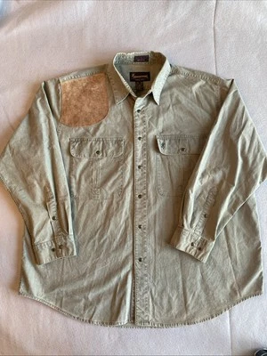 Browning Super Naturals Shirt Men's Sz XXL Hunting Shooting Long Sleeve Green - Image 1 of 4