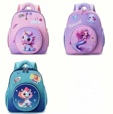 Kids  Nursery Fav  Mermaid Unicorn Bags waterproof Lightweight  Boys & Girls - Image 1 of 4