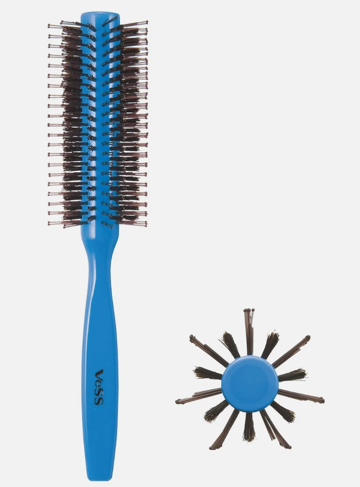 VeSS Cepillo Rollo Dos Pasos R-155 Cepillo de Pelo Azul - Hecho en Japón - Vendedor de EE. UU. Foto 1 de 1