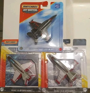 Matchbox Sky Busters - BOEING F/A-18 & 18F SUPER HORNET - Lot of 3 - Picture 1 of 2