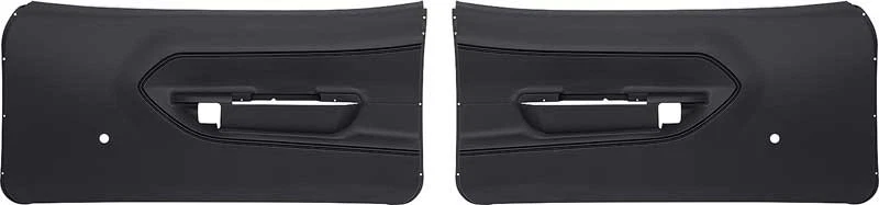 Plymouth Barracuda Cda 1970-74; paneles de puerta delantera; negro; par Foto 1 de 1