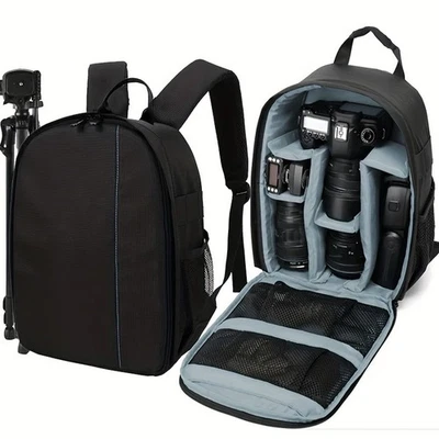 Camera Backpack for Photographers - Organized Storage for DSLR, Lenses & Tripod - Image 1 of 4
