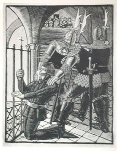 JOAN OF ARC WIKTORYA GORYNSKA Vintage Art Print C1930 Polish Resistance - Picture 1 of 2