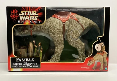 Hasbro Star Wars FAMBAA 1999 con generador Shield y Gungan Warrior (nuevo) Foto 1 de 4