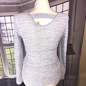 EVRI 0X NWT cut out Keyhole purple blue Sweater $48 See Measurements - Picture 1 of 12