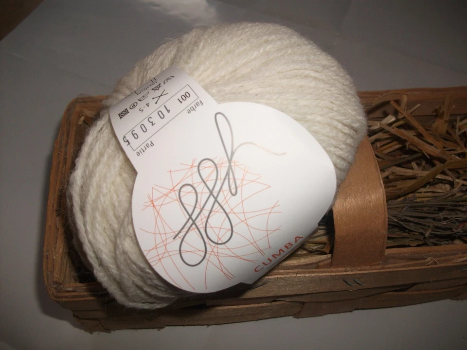 **TOPANGEBOT**  GGH BABY ALPAKAGARN CUMBA  *WOLLWEISS*  500g (kg Preis 64,90 €) - Bild 1 von 1