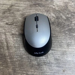 Jelly Comb WGSB-006 Silver Black Scroll Wheel 2.4G Wireless Type-C Optical Mouse - Picture 1 of 4