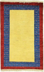 Alfombra oriental persa Gabbeh Loribaft 126x83 alfombra anudada a mano - Imagen 1 de 10
