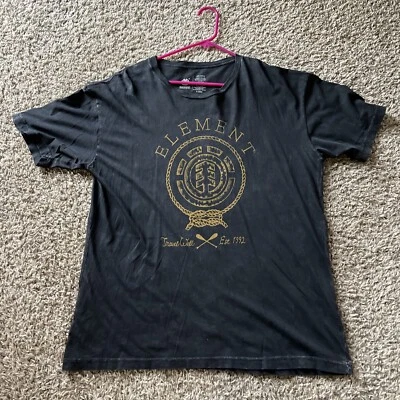 Camiseta Element Para Hombre Talla XL Negra Hecha para Endure the Elements Crew Manga Corta Foto 1 de 4