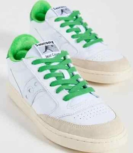 Zapatilla deportiva UniSex Saucony Jazz Court S70777-3 blanca-verde 100 % original nueva - Imagen 1 de 5