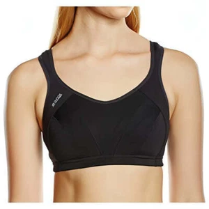 Shock Absorber Active Multi Womens Sports Bra Black Padded Breathable Running - Picture 1 of 3