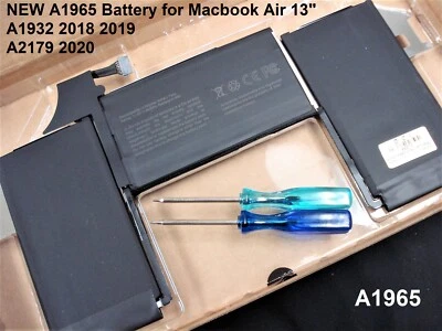 A1965 Battery for Apple MacBook Air 13" A1932 A2179 2018 2019 2020 EMC 3184 3302 - Image 1 of 3