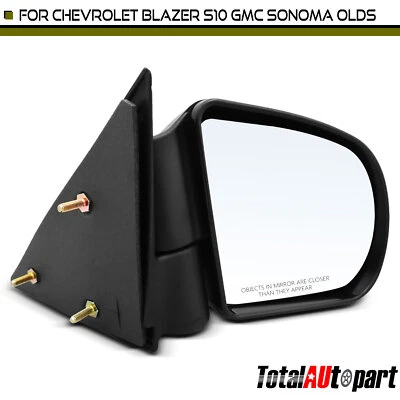 Espejo retrovisor manual negro con plegable manual para Chevrolet S10 Blazer GMC Jimmy derecho Foto 1 de 4