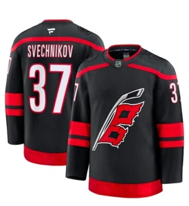 Andrei Svechnikov Carolina Hurricanes Fanatics Home Premium Jersey - Black 50 - Picture 1 of 6
