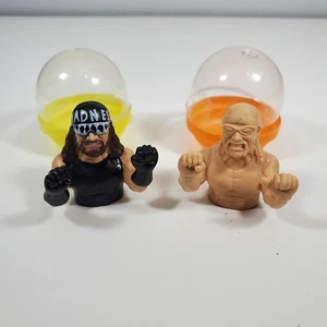 1999 WCW Wrestling Finger Puppets Lot of 2 Macho Man Randy Savage Hulk Hogan Toy - Picture 1 of 7