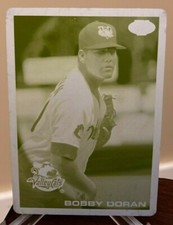 Bobby Doran - 2010 Topps Pro Debut Printing Press Plate - 1/1 + 2 Bonus Cards