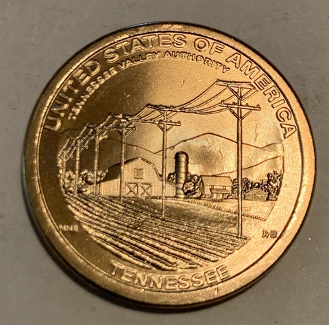 2022-P TENNESSEE (TN) AMERICAN INNOVATION UNCIRCULATED ONE DOLLAR COIN Cover