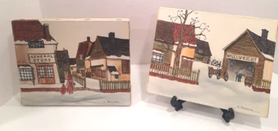 H Hargrove (2) 1980s Vintage Blacksmith General Store Signed 8x10 Unframed - Image 1 of 4