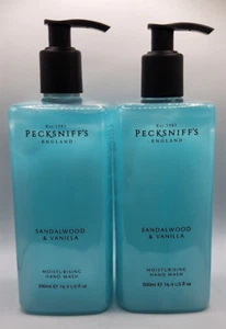 2 PECKSNIFF'S ENGLAND Moisturizing Hand Wash 16.9 FL OZ SANDALWOOD & VANILLA - Picture 1 of 1