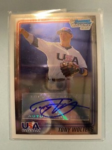 A37,544 - 2010 Bowman Chrome 18U USA Baseball Autographs #TW Tony Wolters