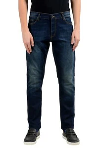 Roberto Cavalli Men's Dark Blue Stretch Slim Jeans Size 36 38 - Picture 1 of 4