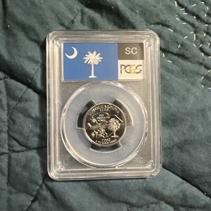 2000 s Vestido Carolina del Sur Estadidad cuarto PCGS PR 69 DCAM (etiqueta de bandera) - Imagen 1 de 2