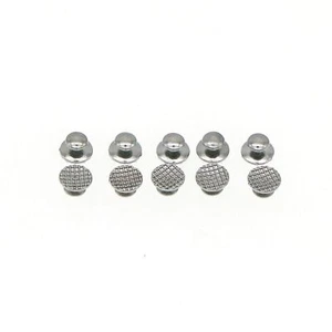 US 100Pcs Dental Orthodontic Metal Lingual Button Bondable Round Mesh Base - Picture 1 of 6