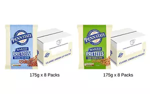 Penn State Pretzels 175g – Original Sea Salted, Sour Cream & Chive x 8 Packs - Picture 1 of 6